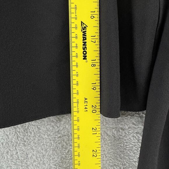 Miss Selfridge Top Womens US6 Black Pullover V-Neck Flare Sleeve Witchy - Picture 10 of 12